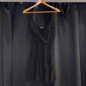 Express Cinched Front Midi Dress